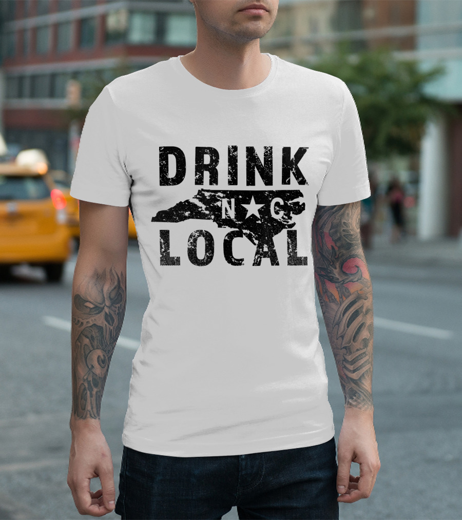 Drink Local NC North Carolina Craft Beer T-Shirt