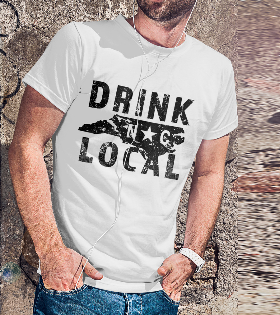 Drink Local NC North Carolina Craft Beer T-Shirt
