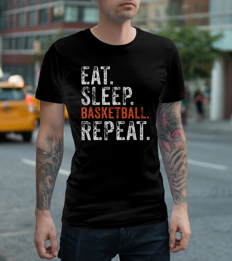 Eat Sleep Basketball Repeat Player T-Shirt