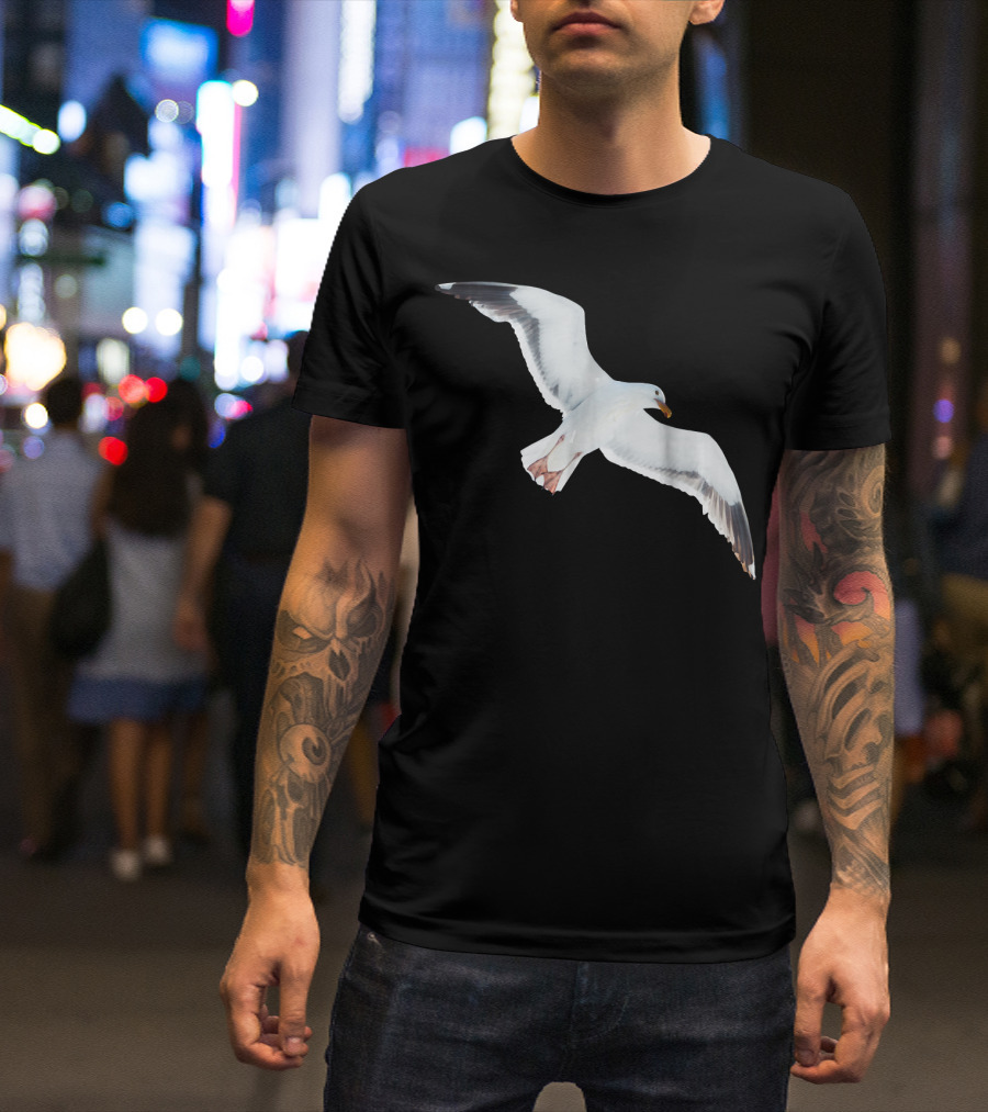 Majestic Flying Seagull For Seagull Lover T-Shirt