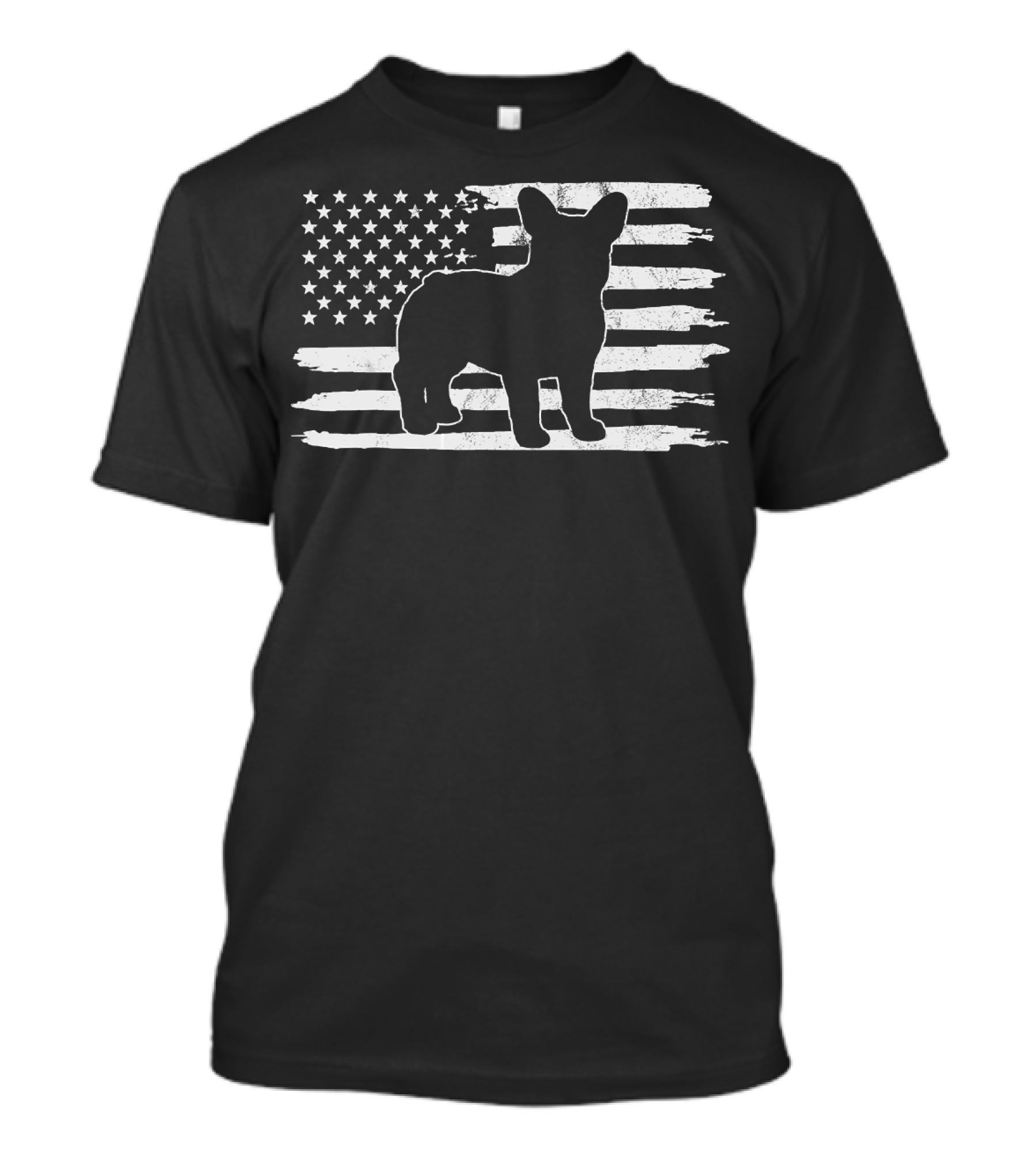 Frenchie American Flag Fourth Of July T-Shirt