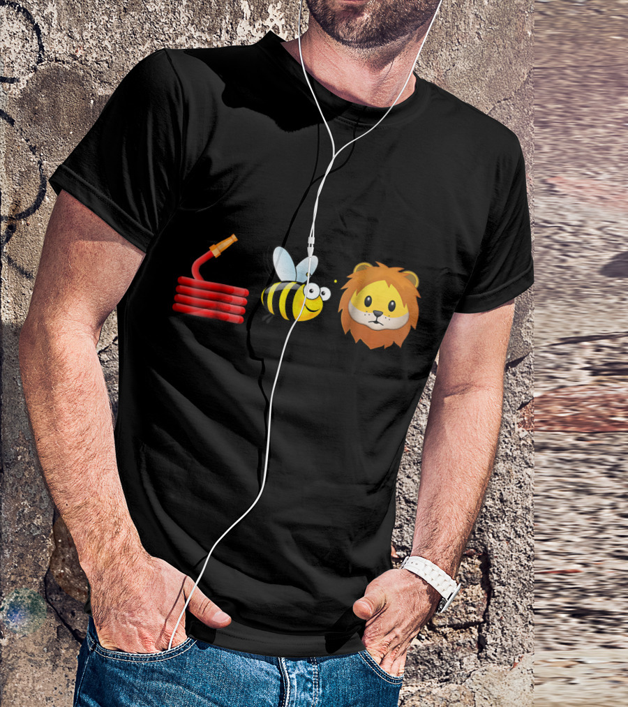 Hose Bee Lion Funny Animal Joke Pun T-Shirt