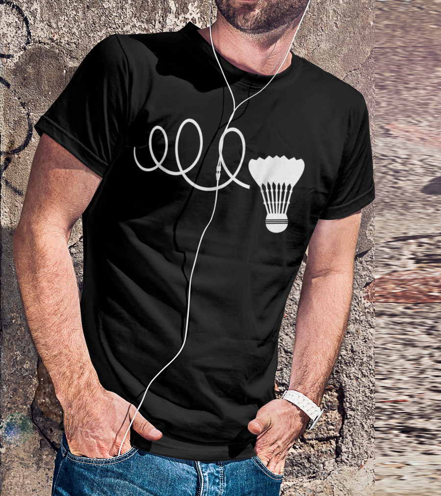 Elo Funny Badminton Shuttle Loop T-Shirt