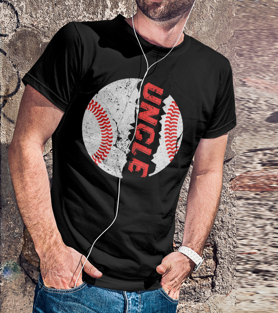Uncle Funny Baseball Softball Fat Ball T-Shirt