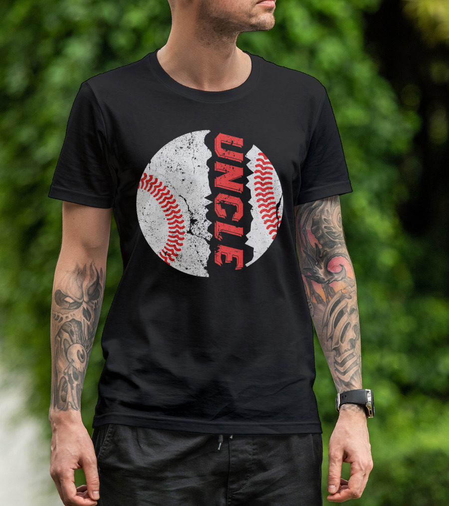 Uncle Funny Baseball Softball Fat Ball T-Shirt