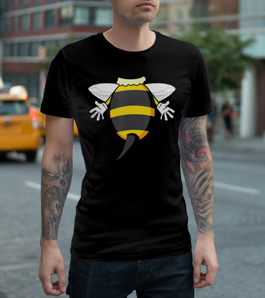 Funny Bee Costume Buzzing Honeybee Look T-Shirt