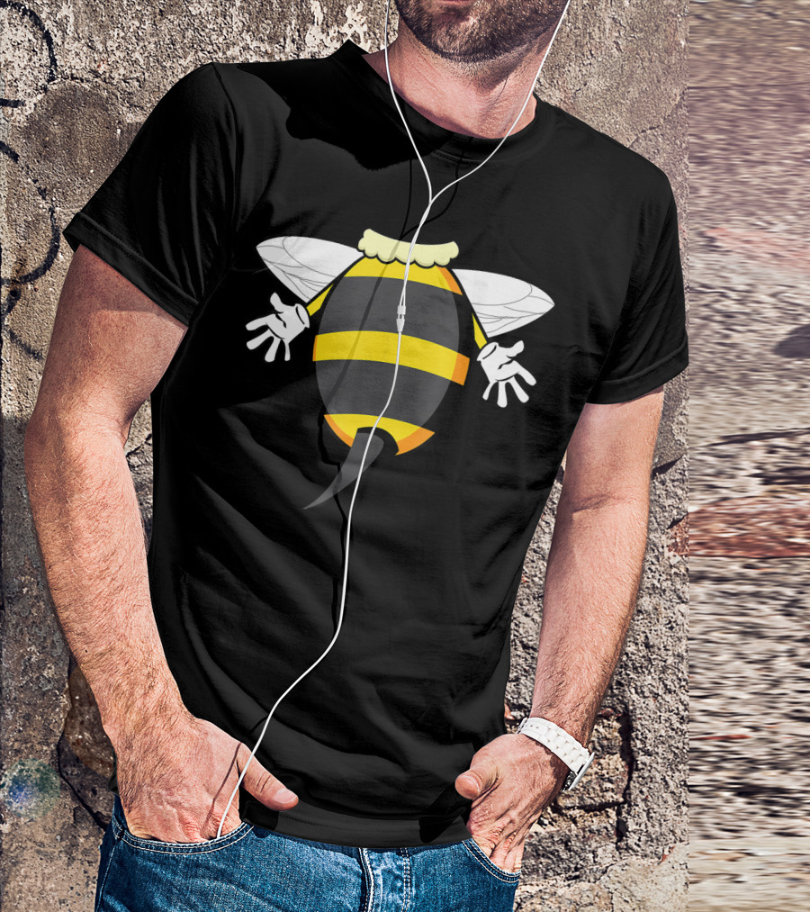 Funny Bee Costume Buzzing Honeybee Look T-Shirt