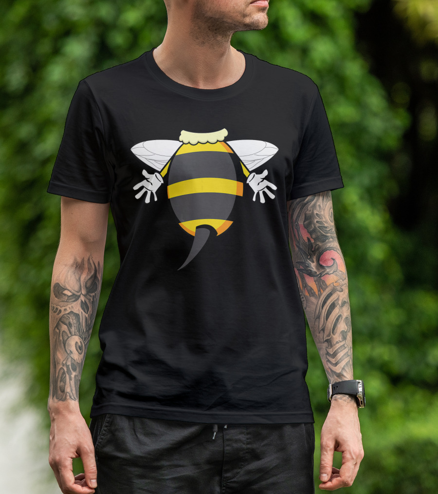 Funny Bee Costume Buzzing Honeybee Look T-Shirt