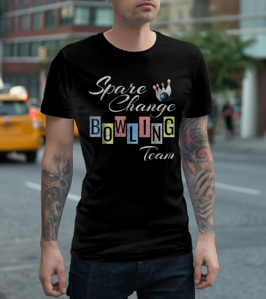 Spare Change Bowling Team Funny Bow T-Shirt