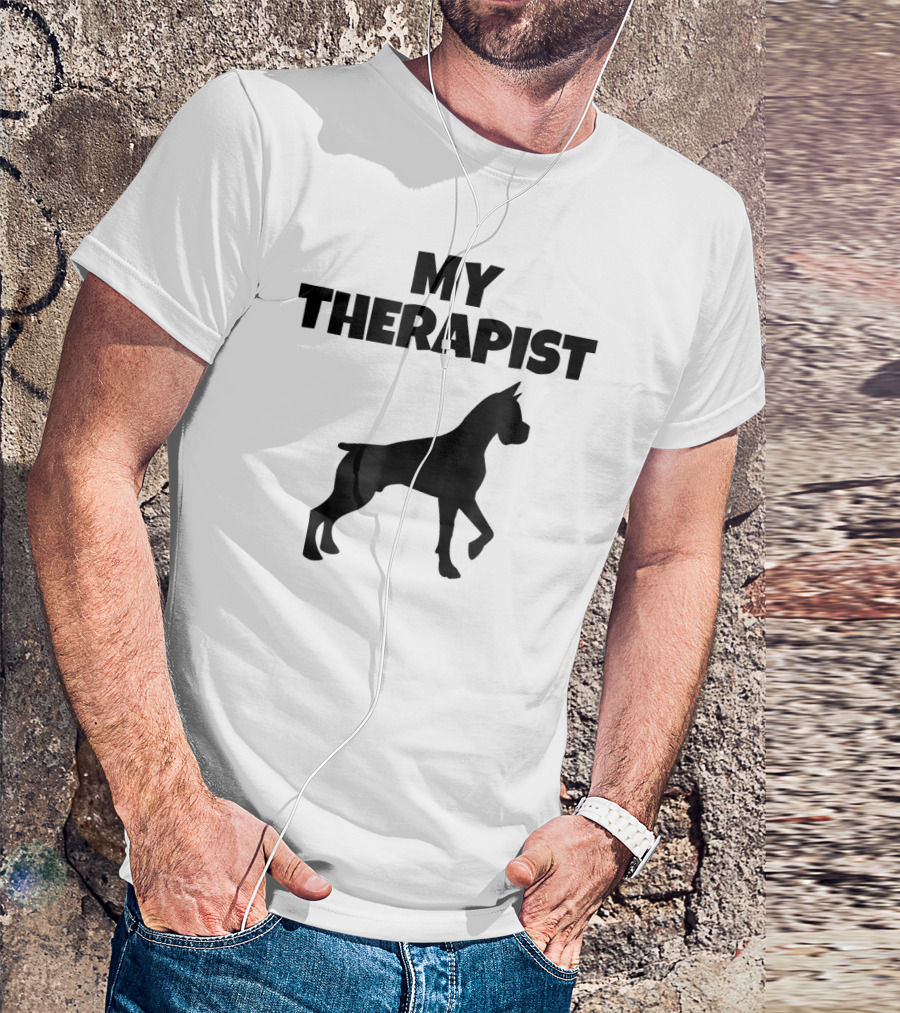 My Therapist Boxer Dog T-Shirt