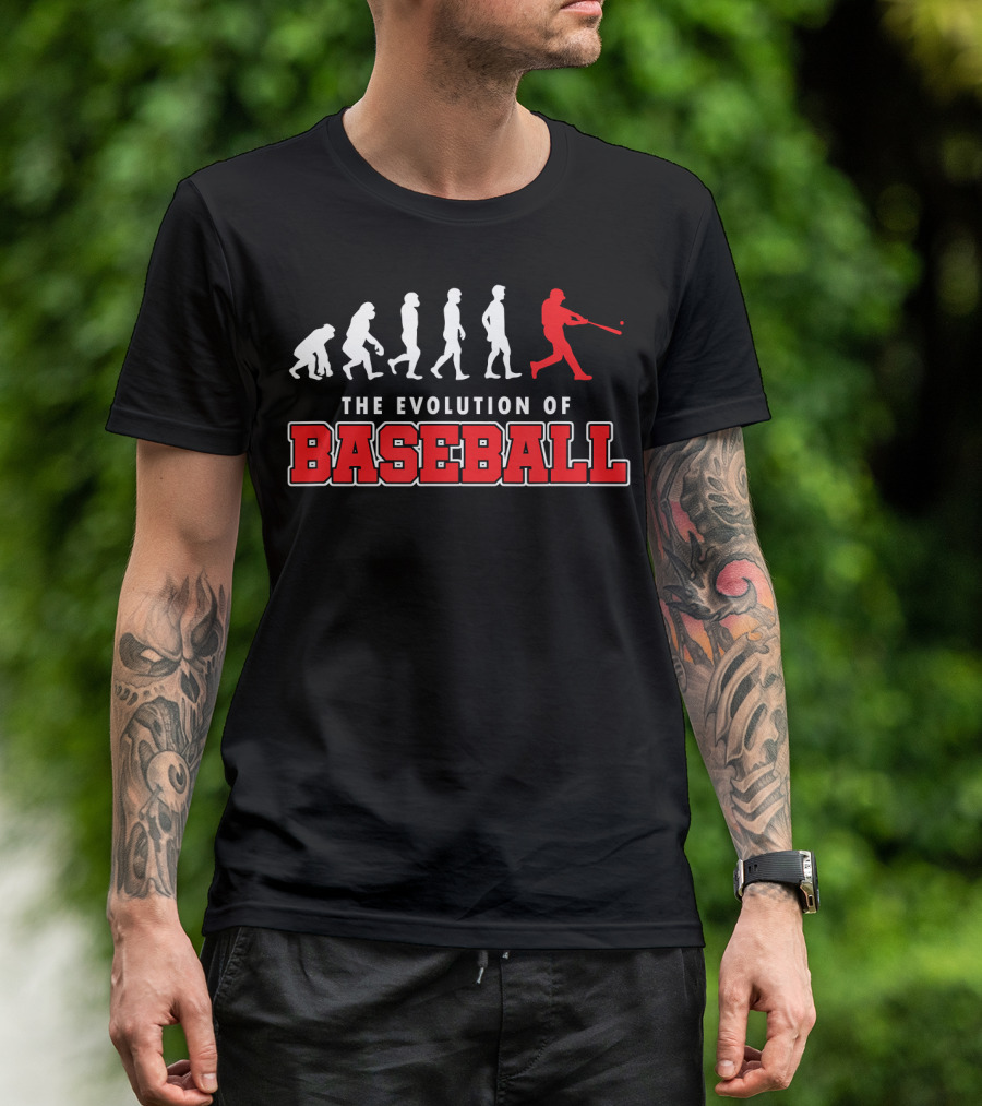 The Evolution Of Baseball Player Swing Progression T-Shirt