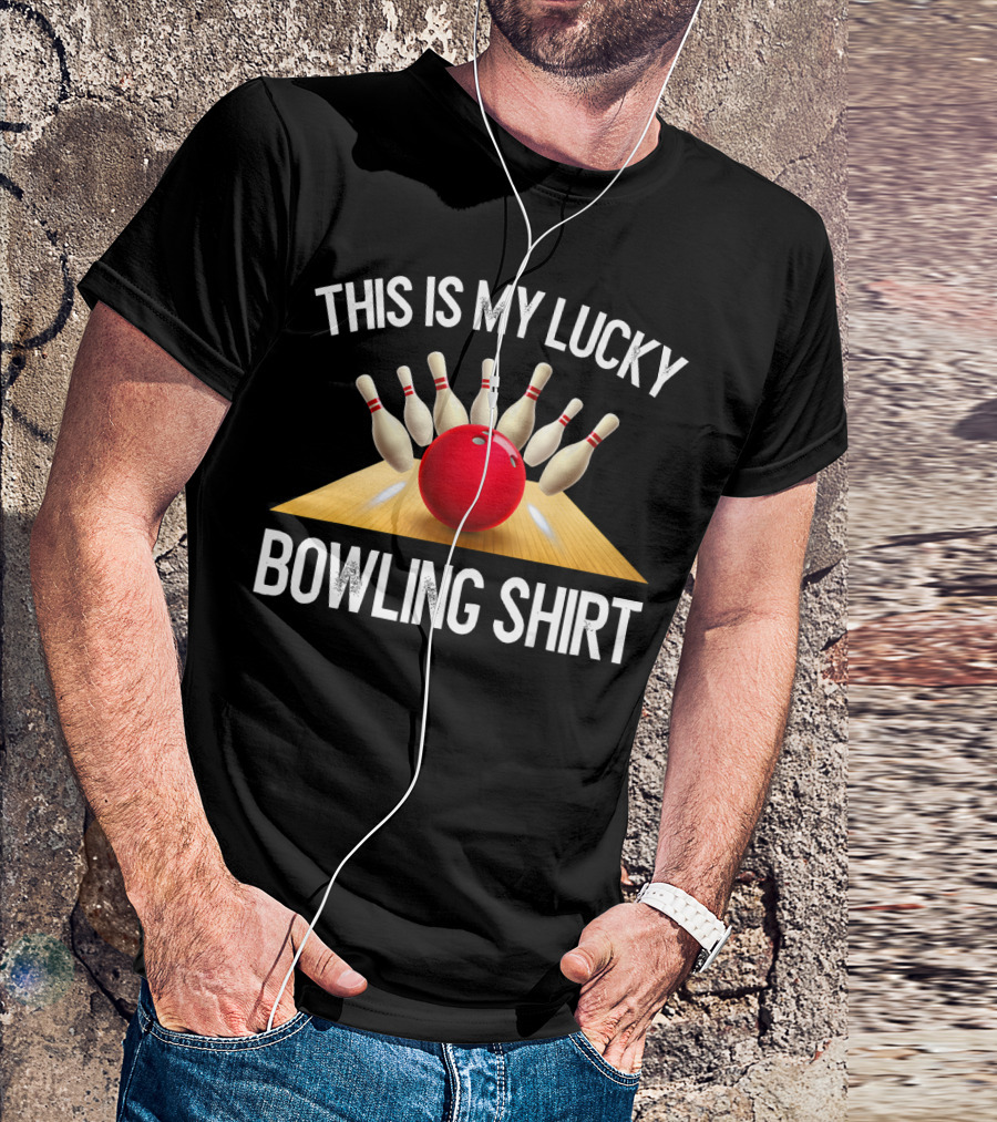 This Is My Lucky Bowling Shirt Bowling Team T-Shirt