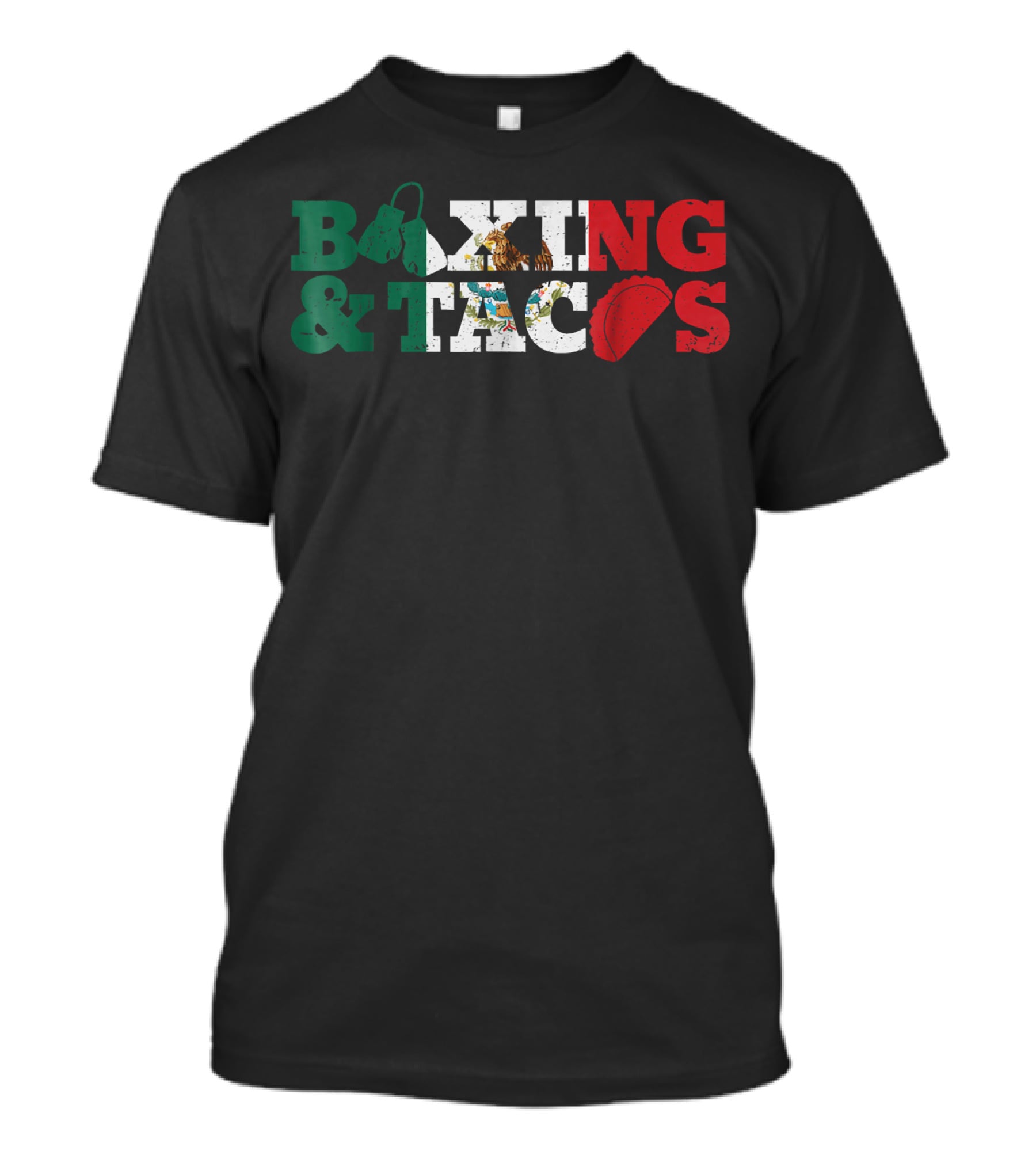 Boxing And Tacos Mexico Mexican Funny T-Shirt
