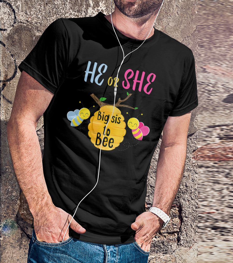 He Or She Big Sis To Bee T-Shirt