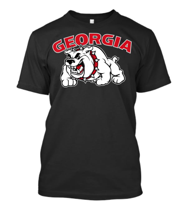 Georgia Bulldogs Aggressive Mascot Bulldog T-Shirt