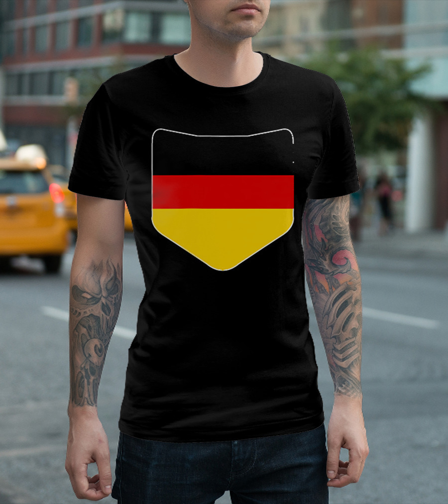 Germany Flag Pocket Print Country Emblem German Colors T-Shirt