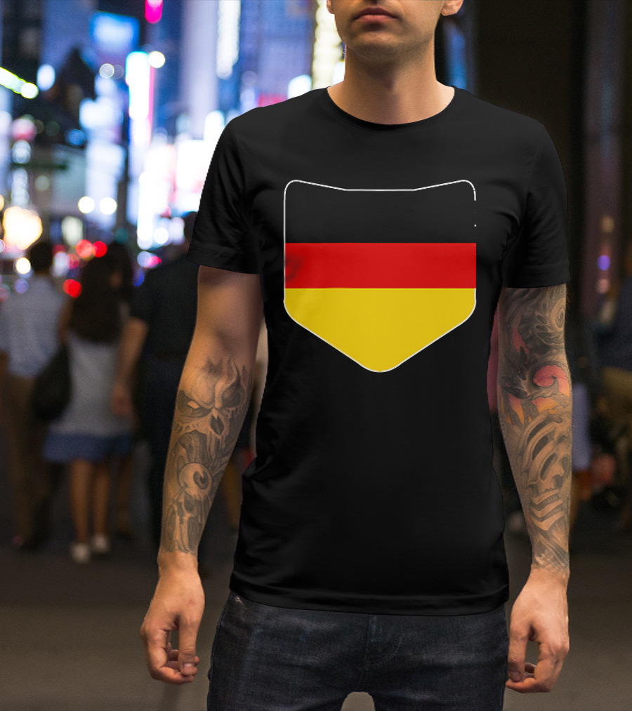 Germany Flag Pocket Print Country Emblem German Colors T-Shirt