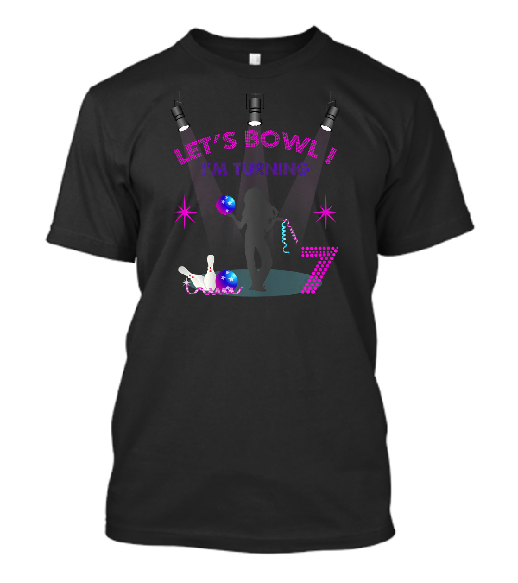 LET'S BOWL I'M TURNING 7 T-Shirt
