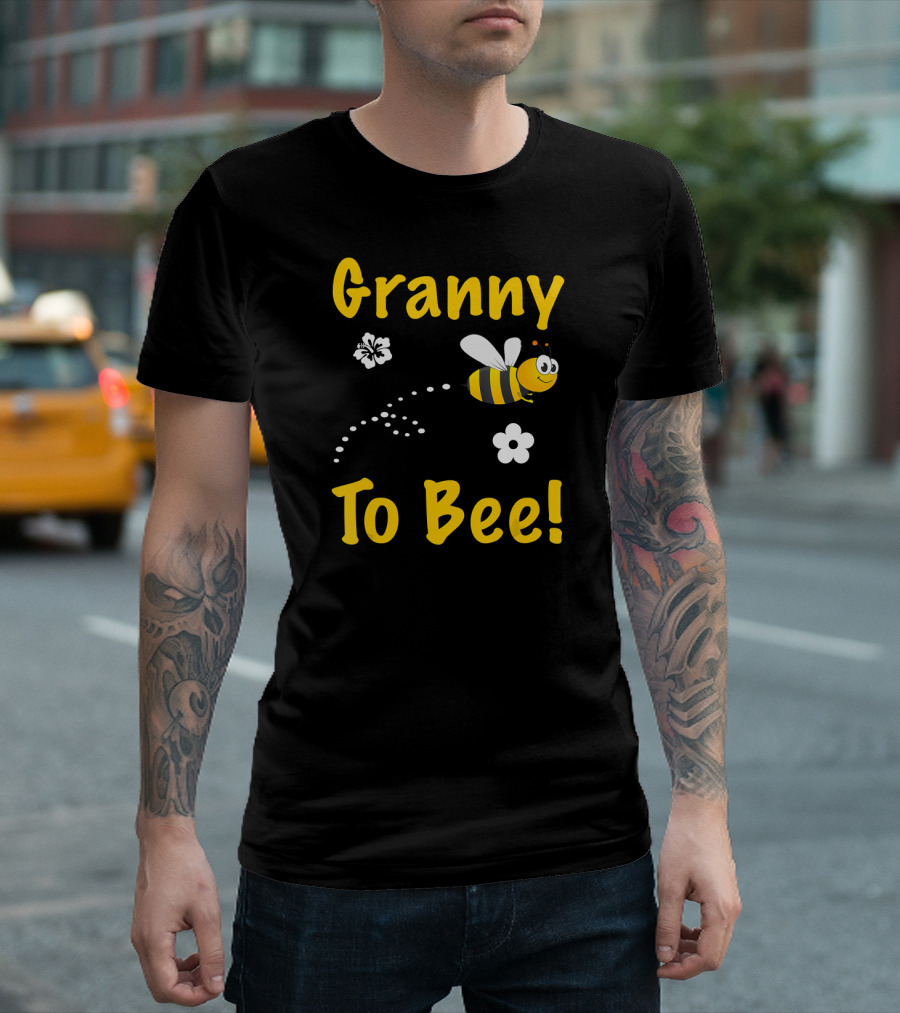 Granny To Bee Granny Bee Flowers T-Shirt