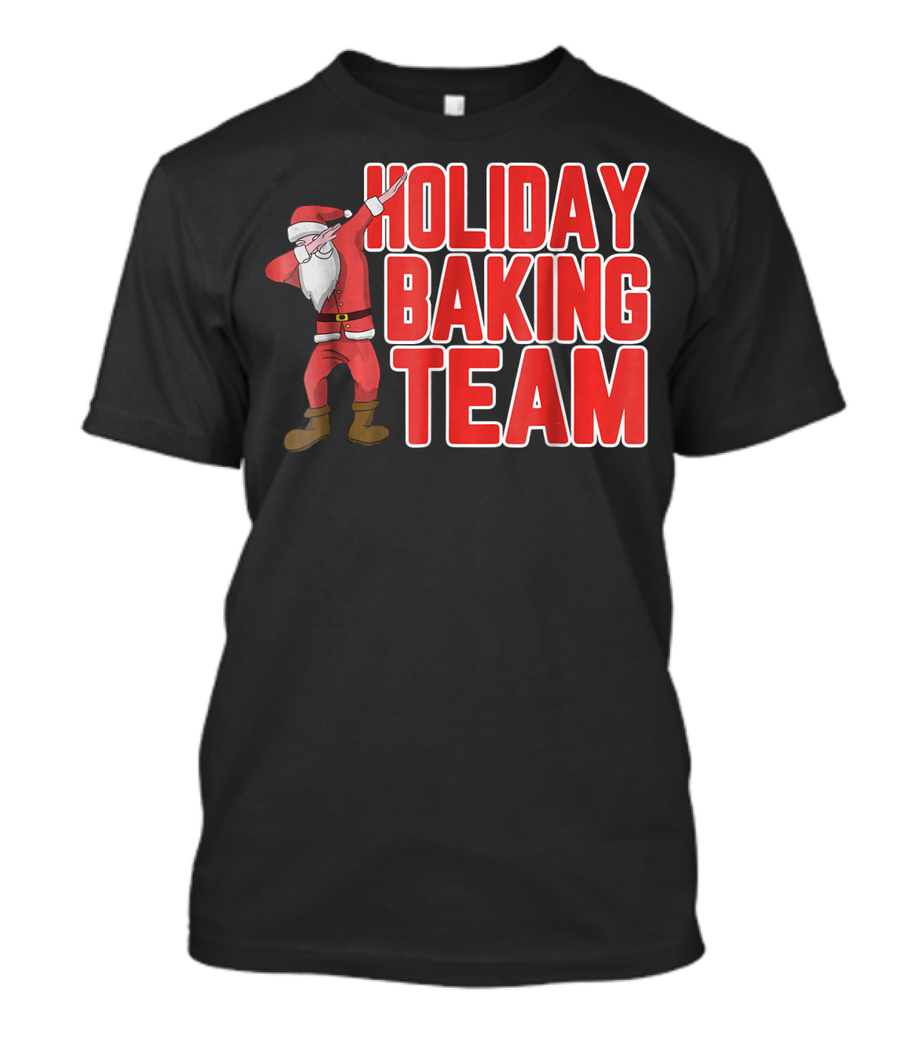 Holiday Baking Team Dabbing Santa T-Shirt