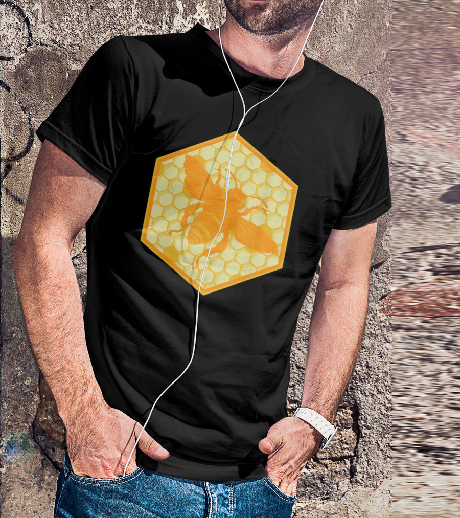 Honey Bees Honey Comb Bee T-Shirt