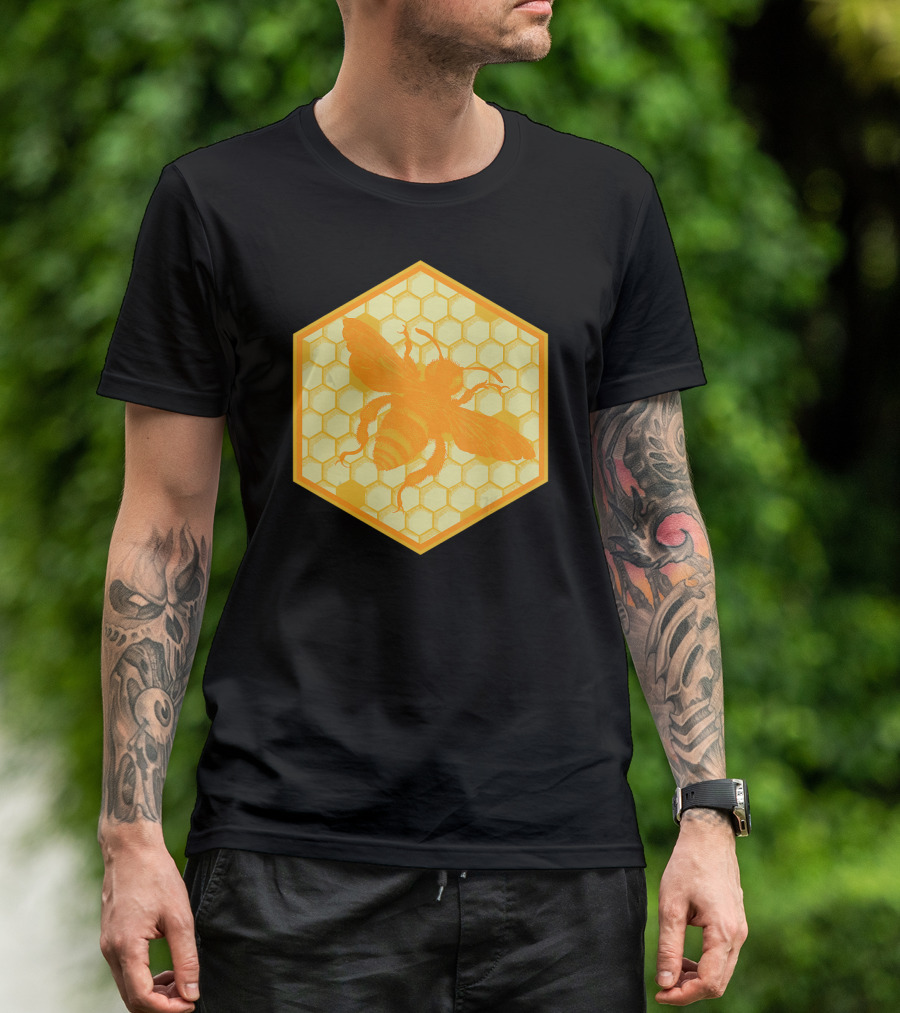 Honey Bees Honey Comb Bee T-Shirt