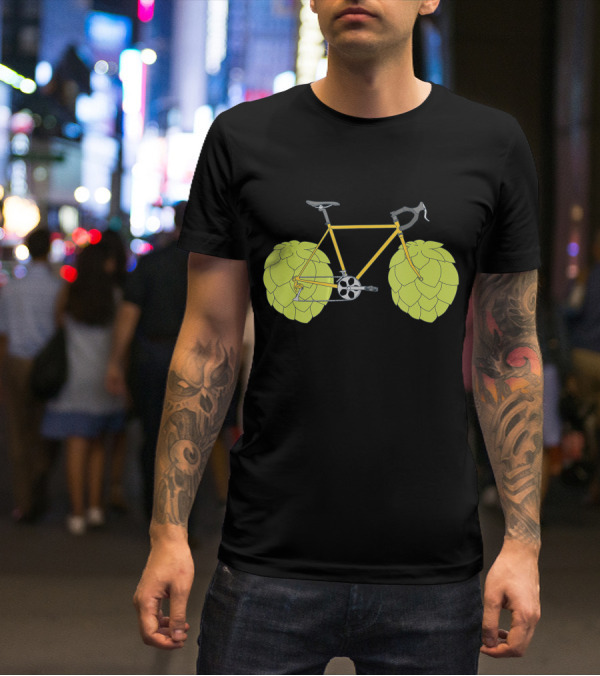 Hop Bike Beer Bicycle Cycle With Hops Wheels T-Shirt