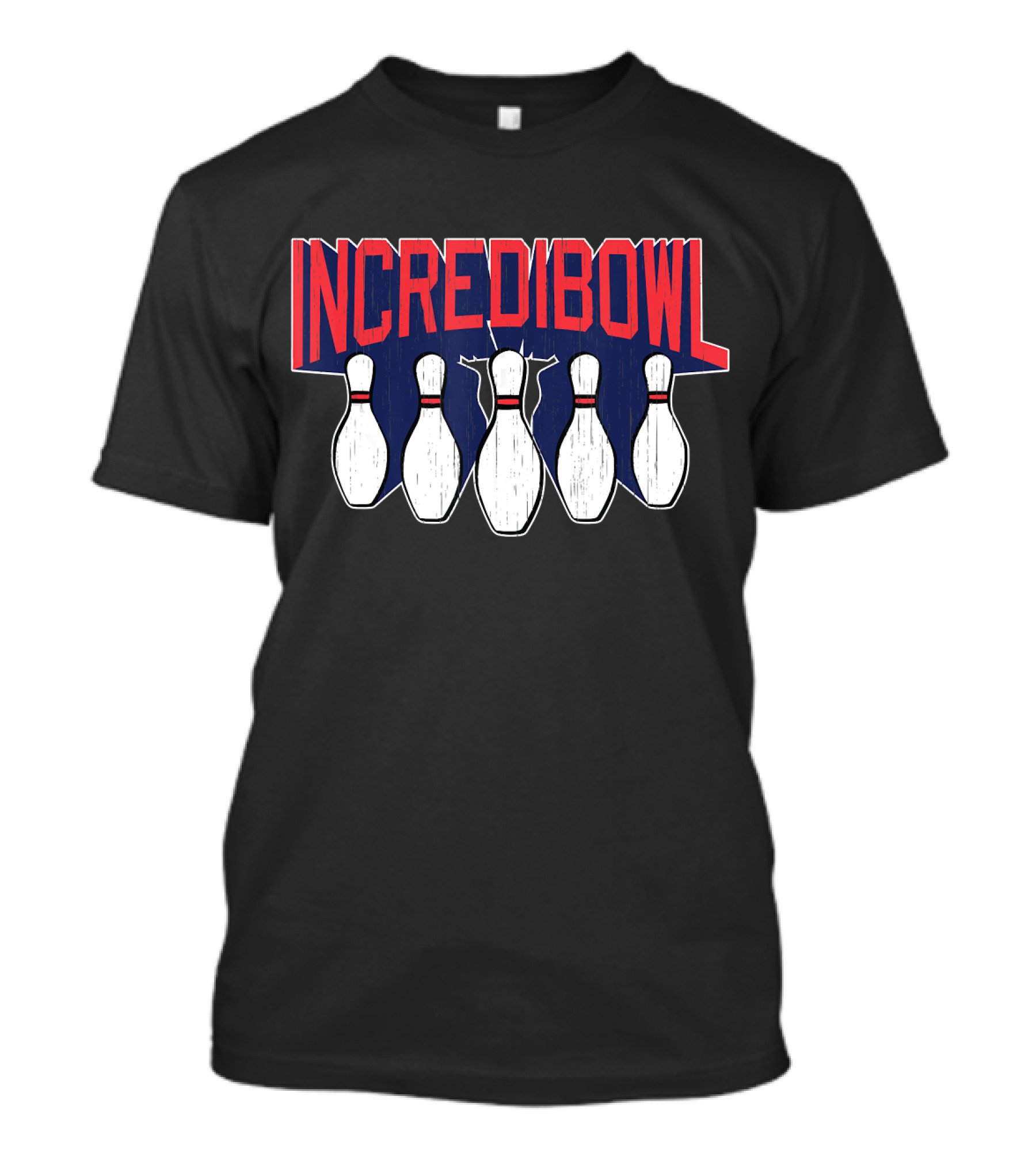 INCRIDIBOWL Expert Bowler Strike Bowling Pins T-Shirt