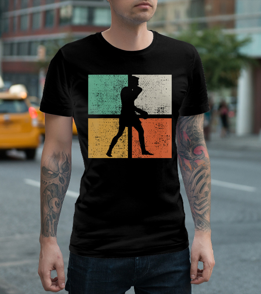Vintage Boxing Boxer Silhouette Club T-Shirt