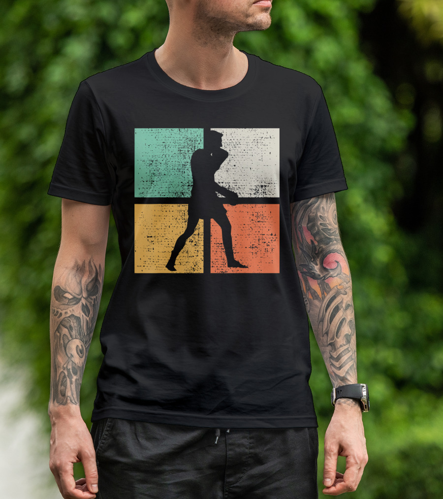 Vintage Boxing Boxer Silhouette Club T-Shirt
