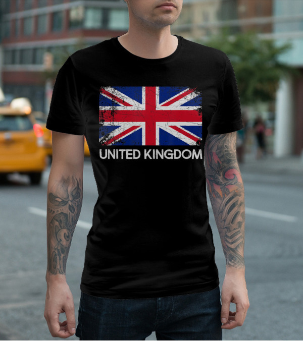 British Flag Vintage United Kingdom T-Shirt