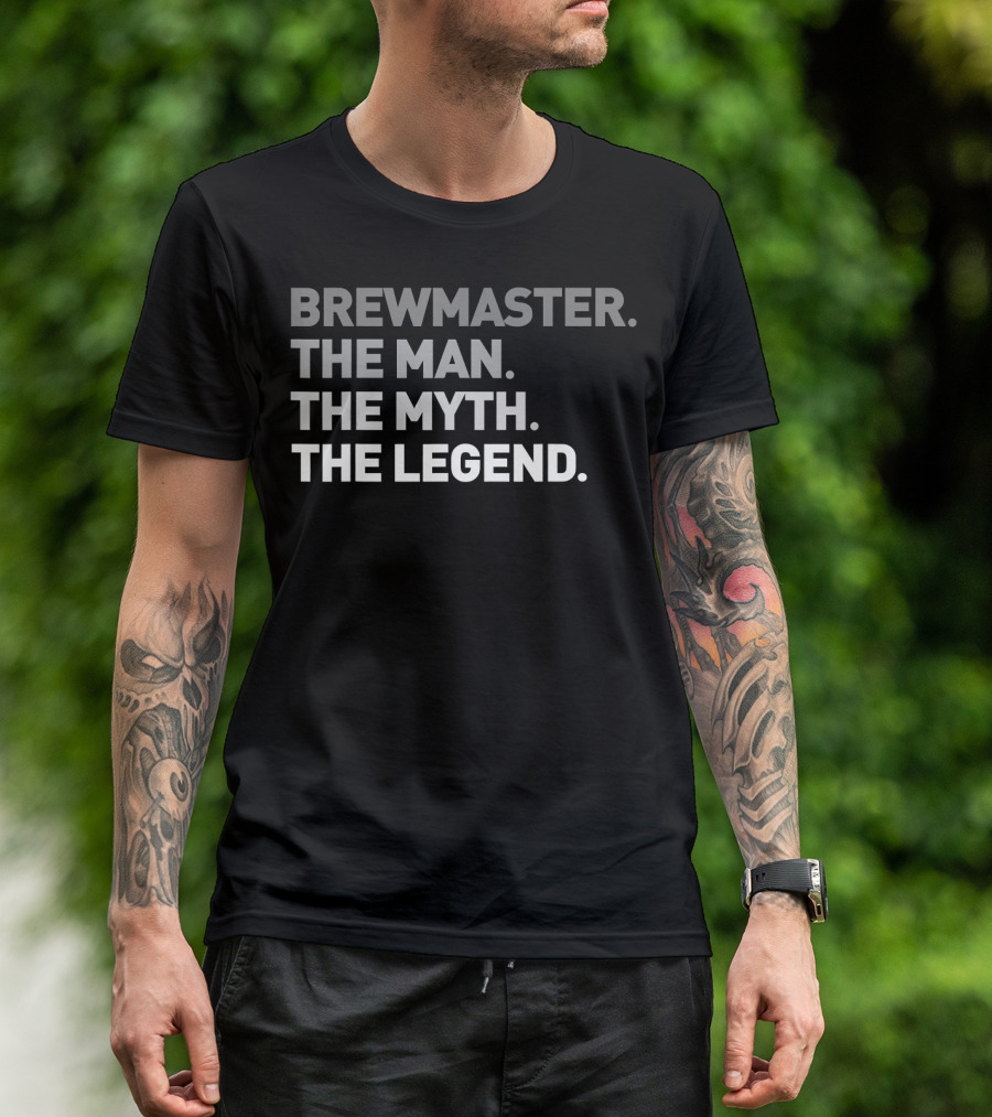 Brewmaster The Man The Myth The Legend Cool Craft IPA Ale Beer Dr T-Shirt