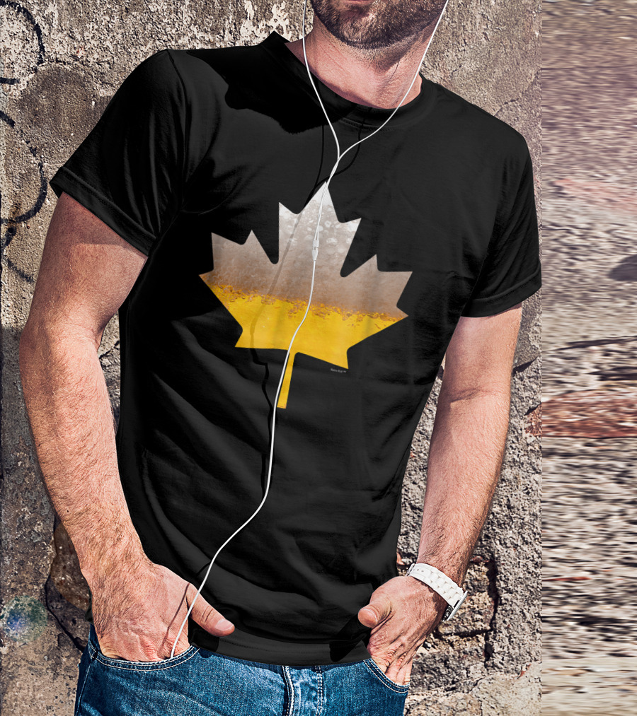 Canada Flag Brewmaster Craft Beer Maple Leaf T-Shirt