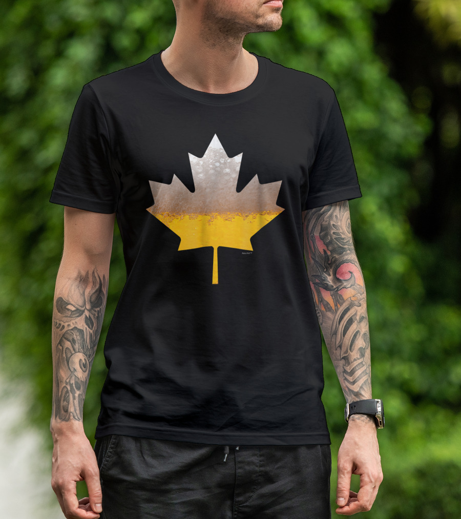 Canada Flag Brewmaster Craft Beer Maple Leaf T-Shirt