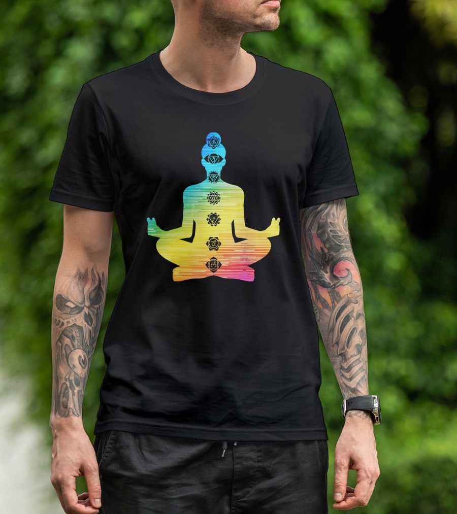 7 Chakras Meditation T-Shirt