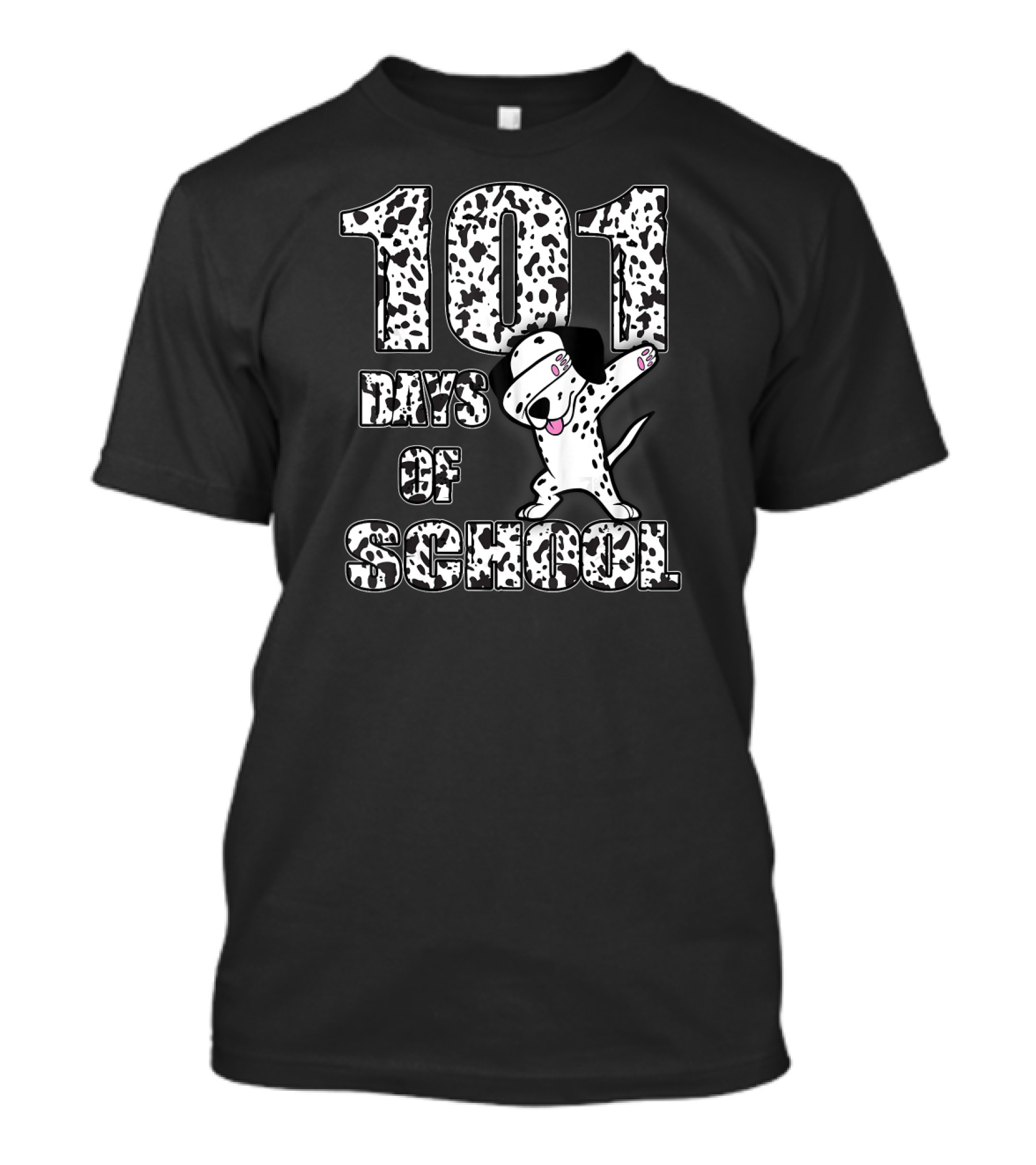 101 Days Of School Dabbing Dalmatian T-Shirt