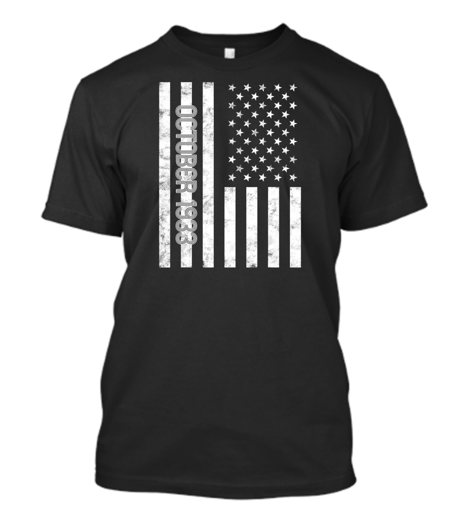 October 1933 American Flag Birthday Anniversary T-Shirt