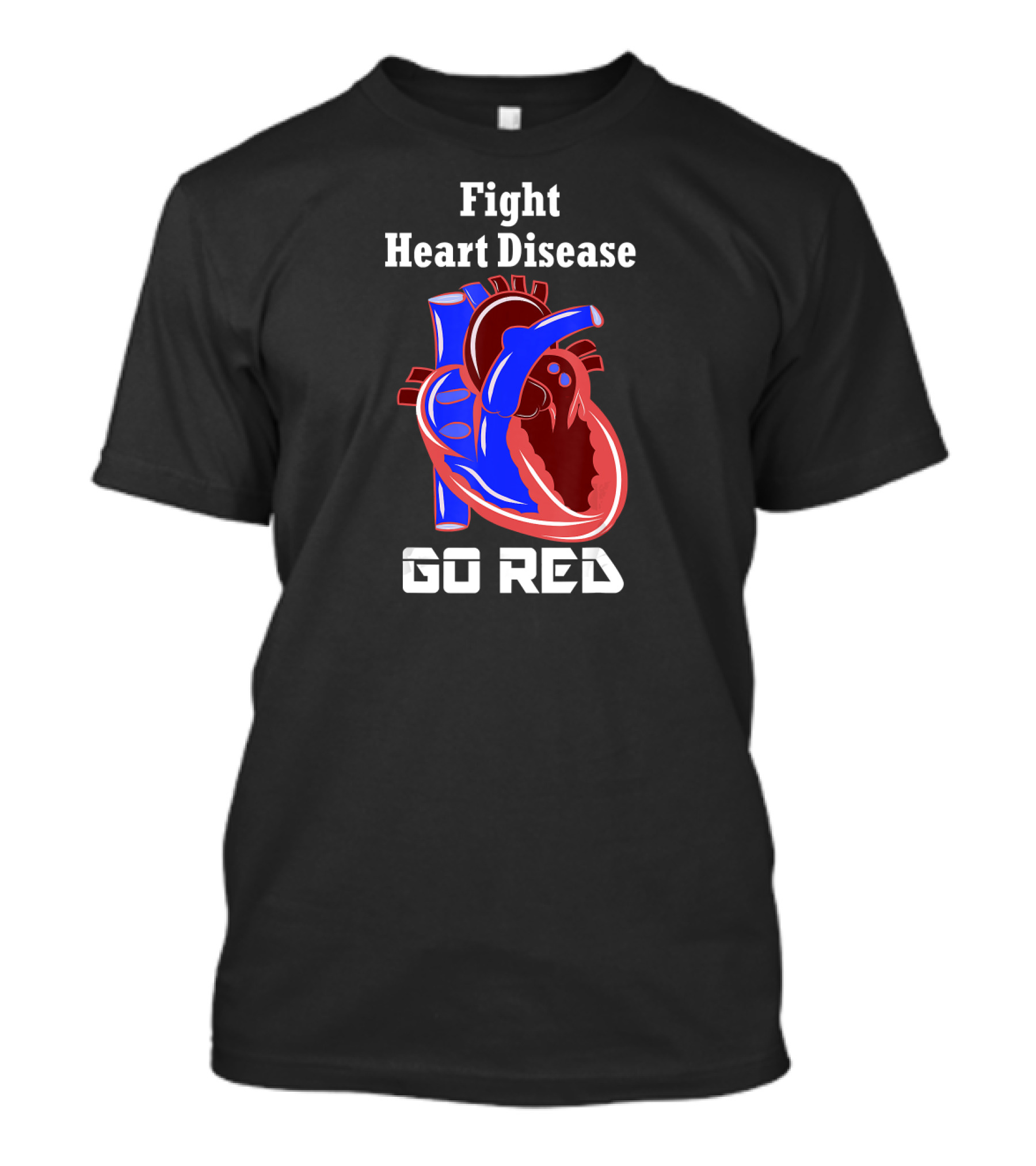 Fight Heart Disease Go Red For American Heart Month T-Shirt