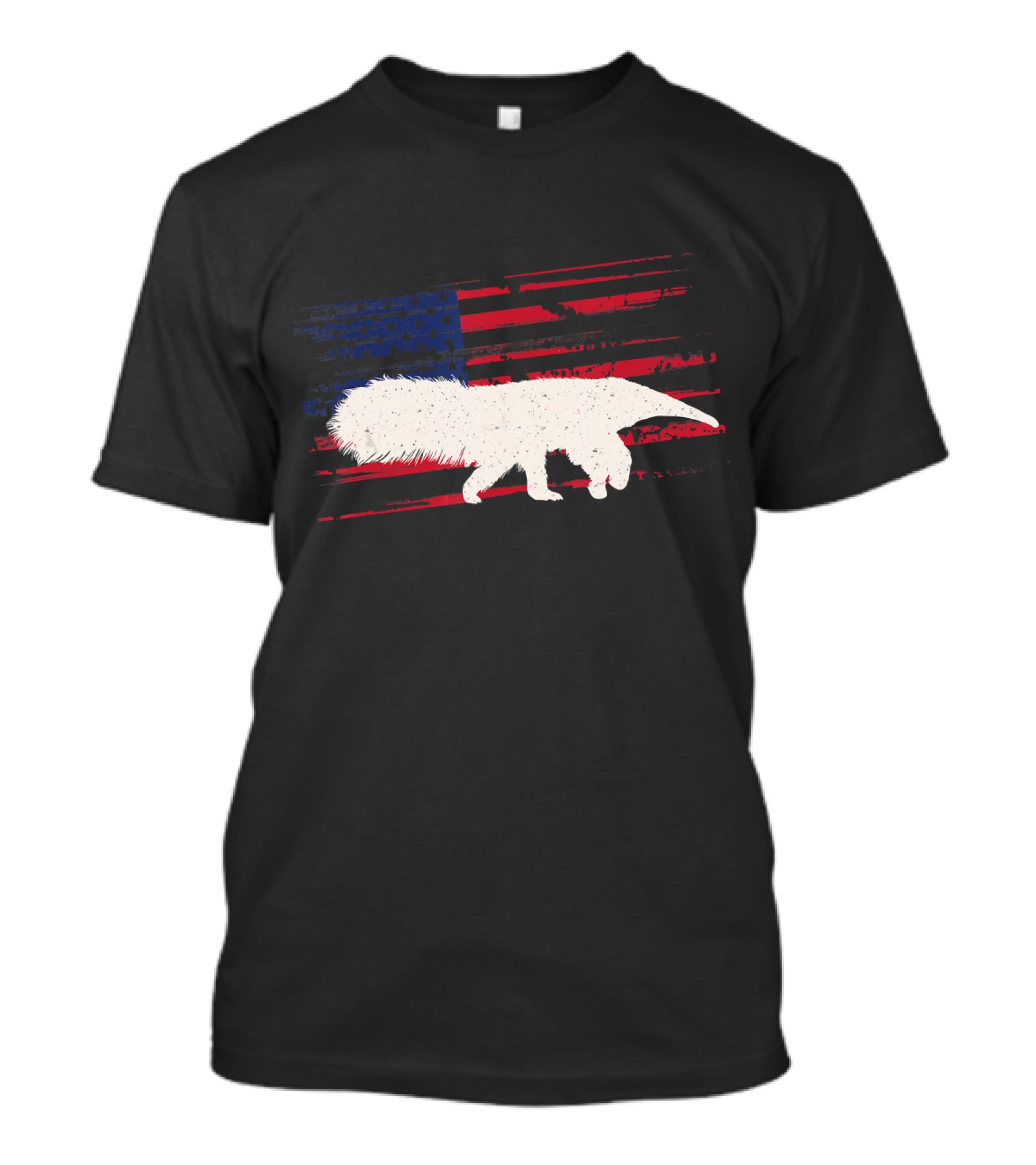 Anteater American Flag Ant Bear Patriot T-Shirt