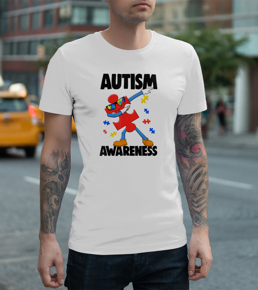 Autism Awareness Puzzle Piece Dance T-Shirt