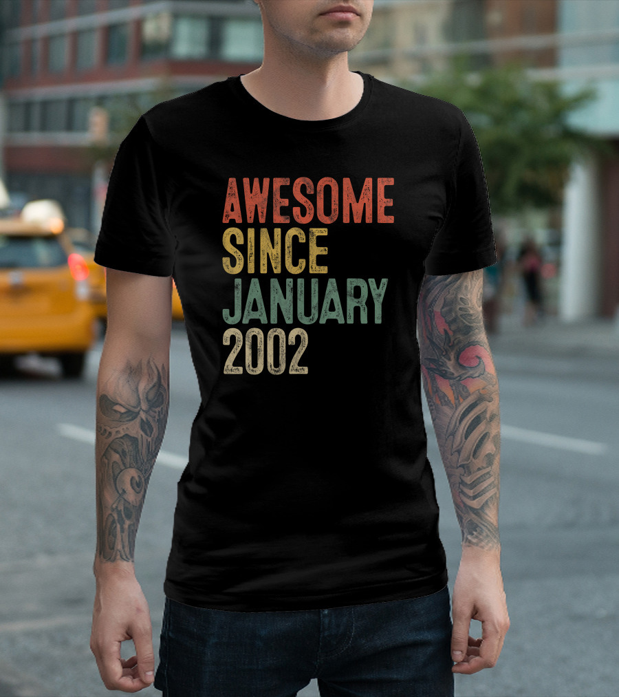 Awesome Since January 2002 T-Shirt