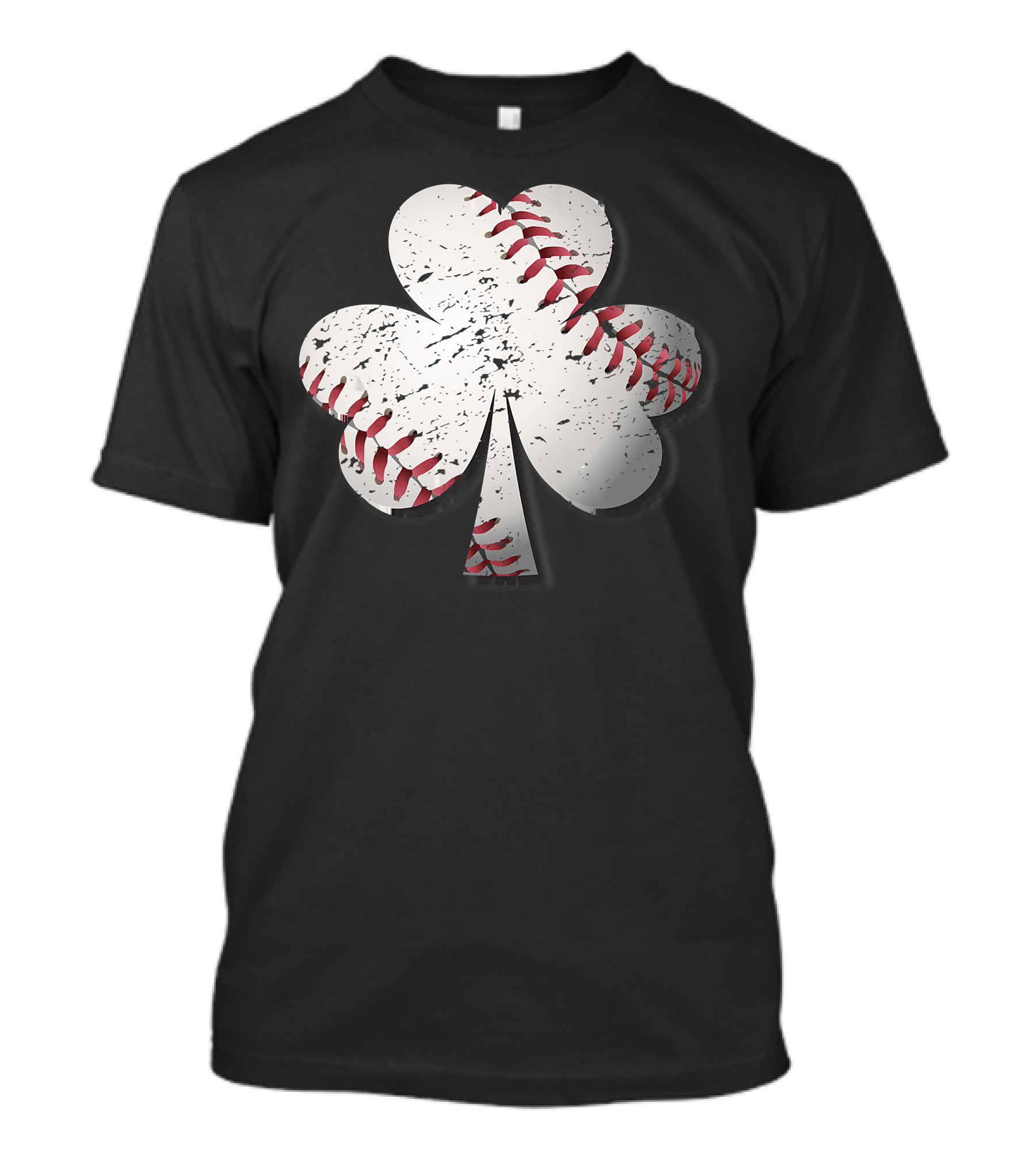Baseball St Patrick's Day Shamrock Vintage T-Shirt