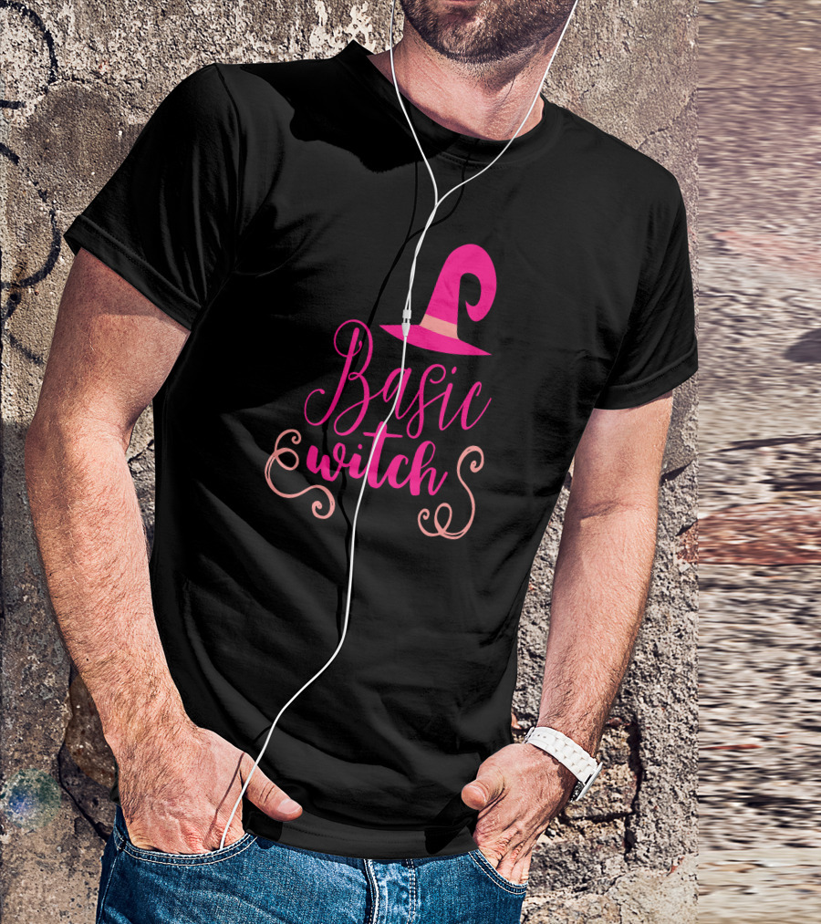 Basic Witch Hat Funny Halloween Teac T-Shirt