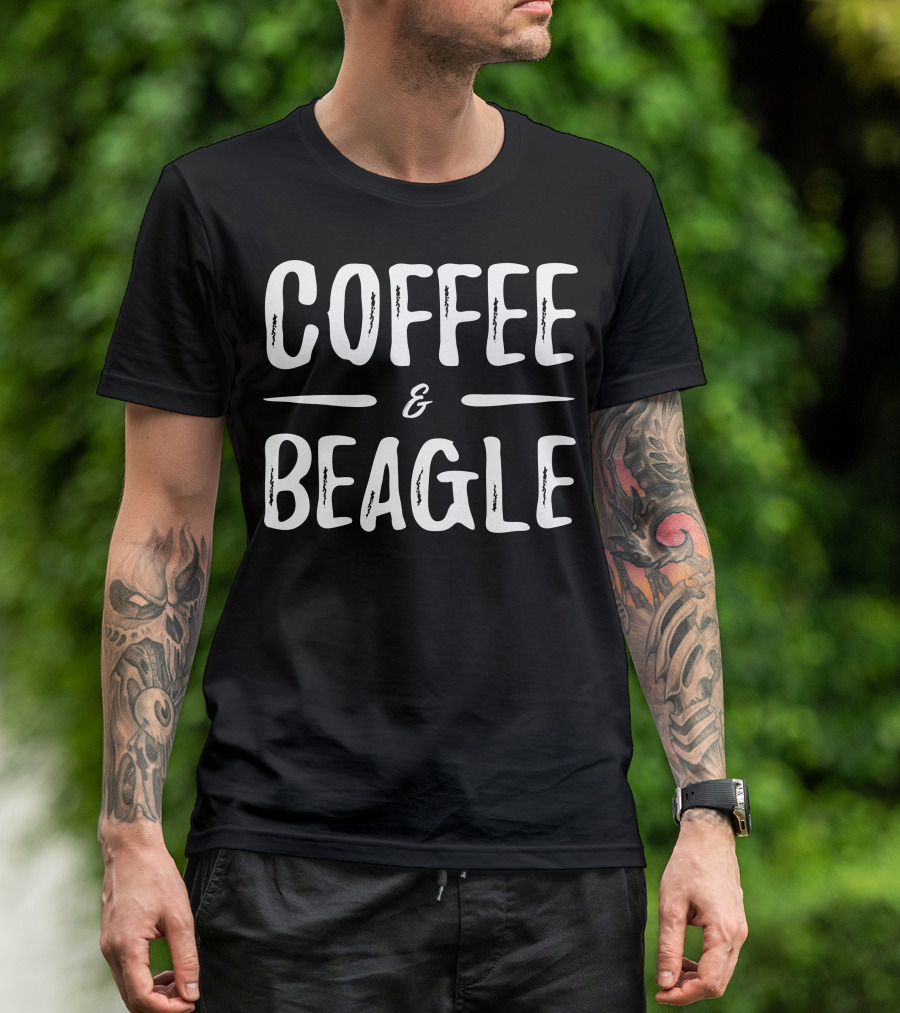 Coffee And Beagle Funny Dog Mom T-Shirt