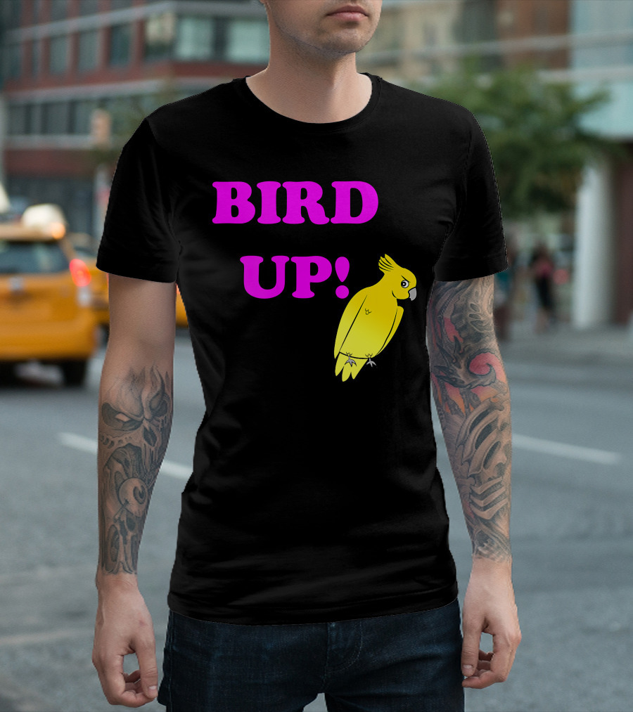 BIRD UP Yellow Parrot T-Shirt