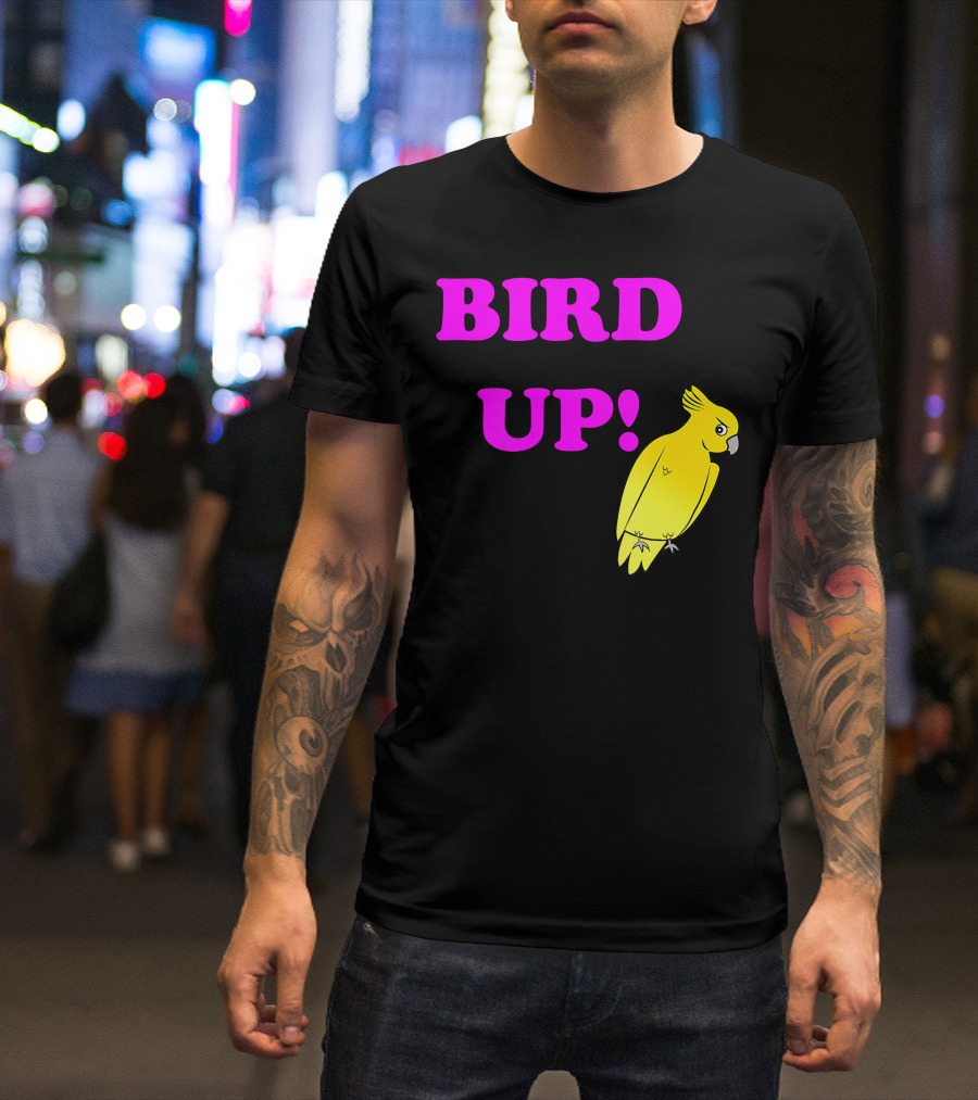 BIRD UP Yellow Parrot T-Shirt