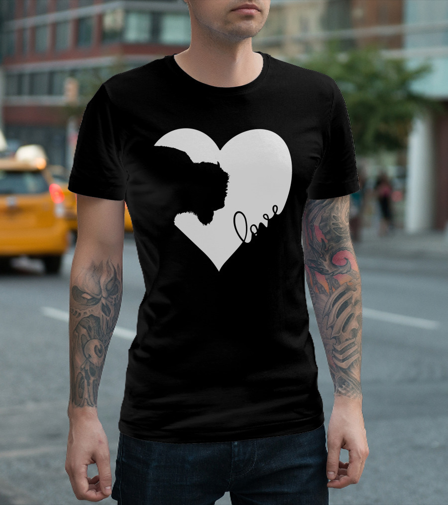 Bison Love Heart T-Shirt