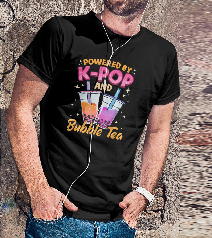 Bubble Tea Powered By K-POP And Music Lover Boba Kore T-Shirt