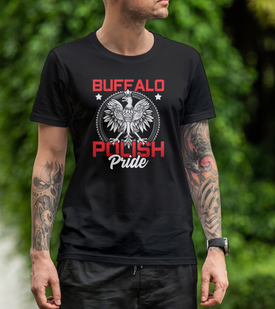 Buffalo Polish Pride Eagle Emblem Dyngus Day T-Shirt