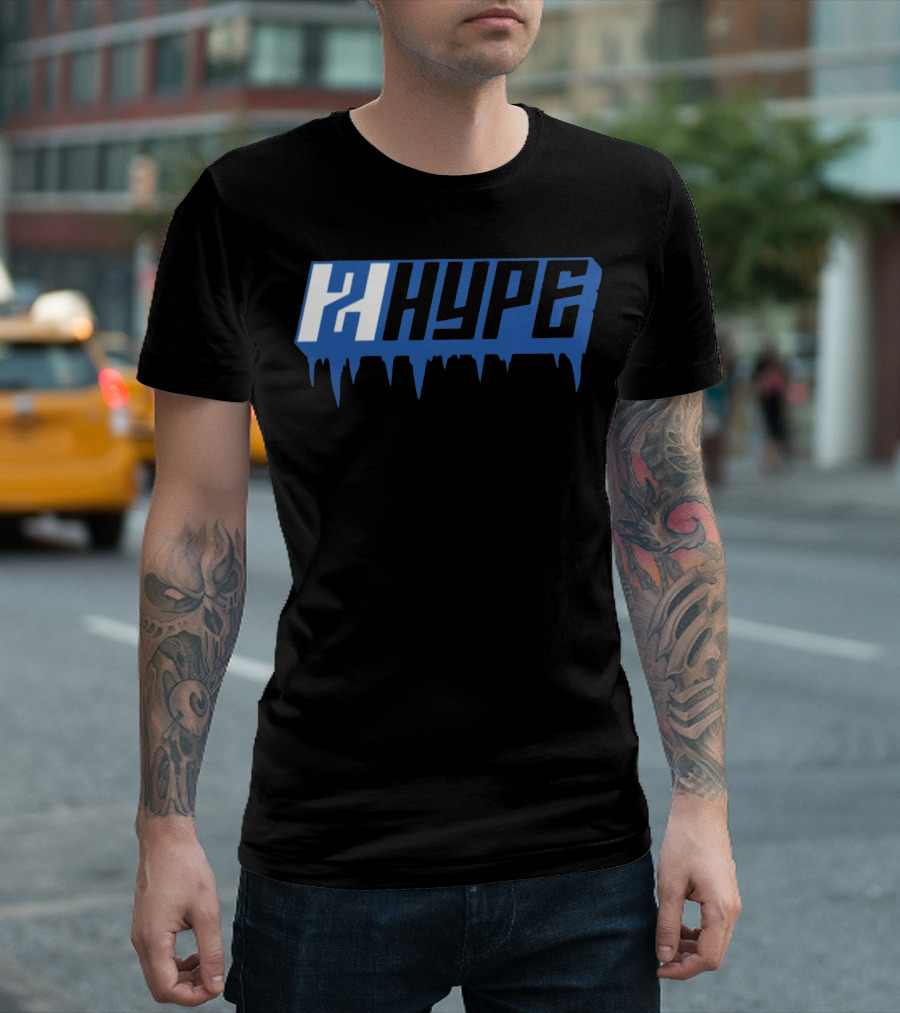 2HYPE Ice Drip Blue Logo T-Shirt